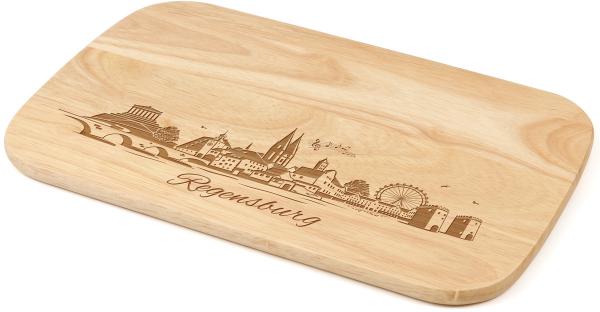 Brotzeitbrett groß Gummibaum